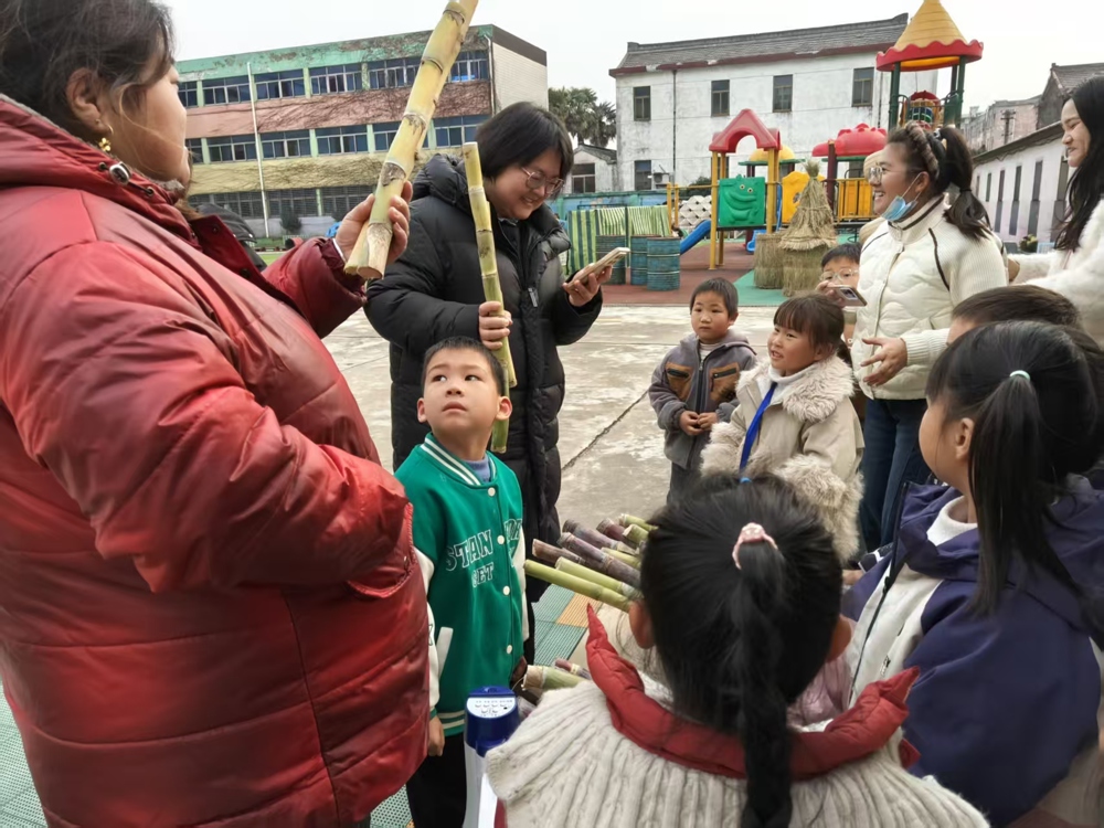 水润甘蔗趣味售卖  快乐成长